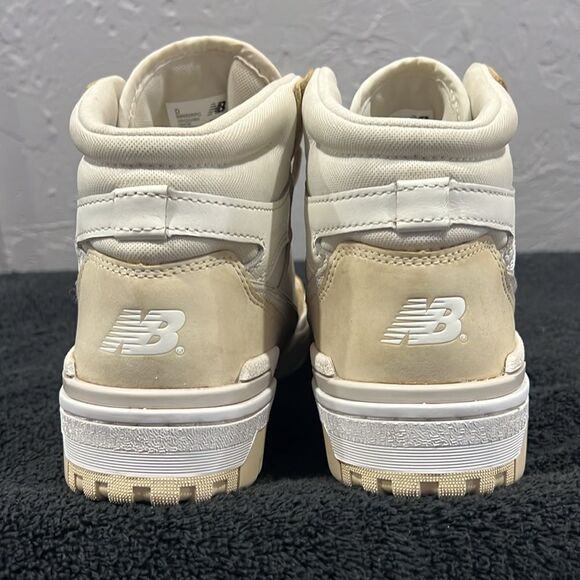 🔥 New Balance 650R Beige Macadamia High Top Sneaker Trainer  Men 8 / Women 9.5 - Picture 8 of 12